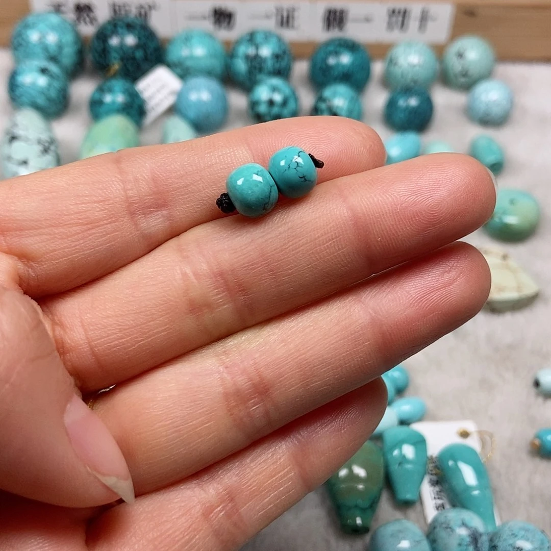 未镶嵌绿松石珠宝半成品麻*鸡