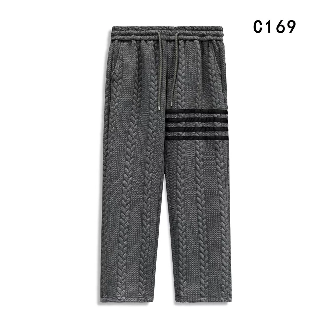 C169-【小倩】-春秋新款重磅高奢男女同款休闲裤