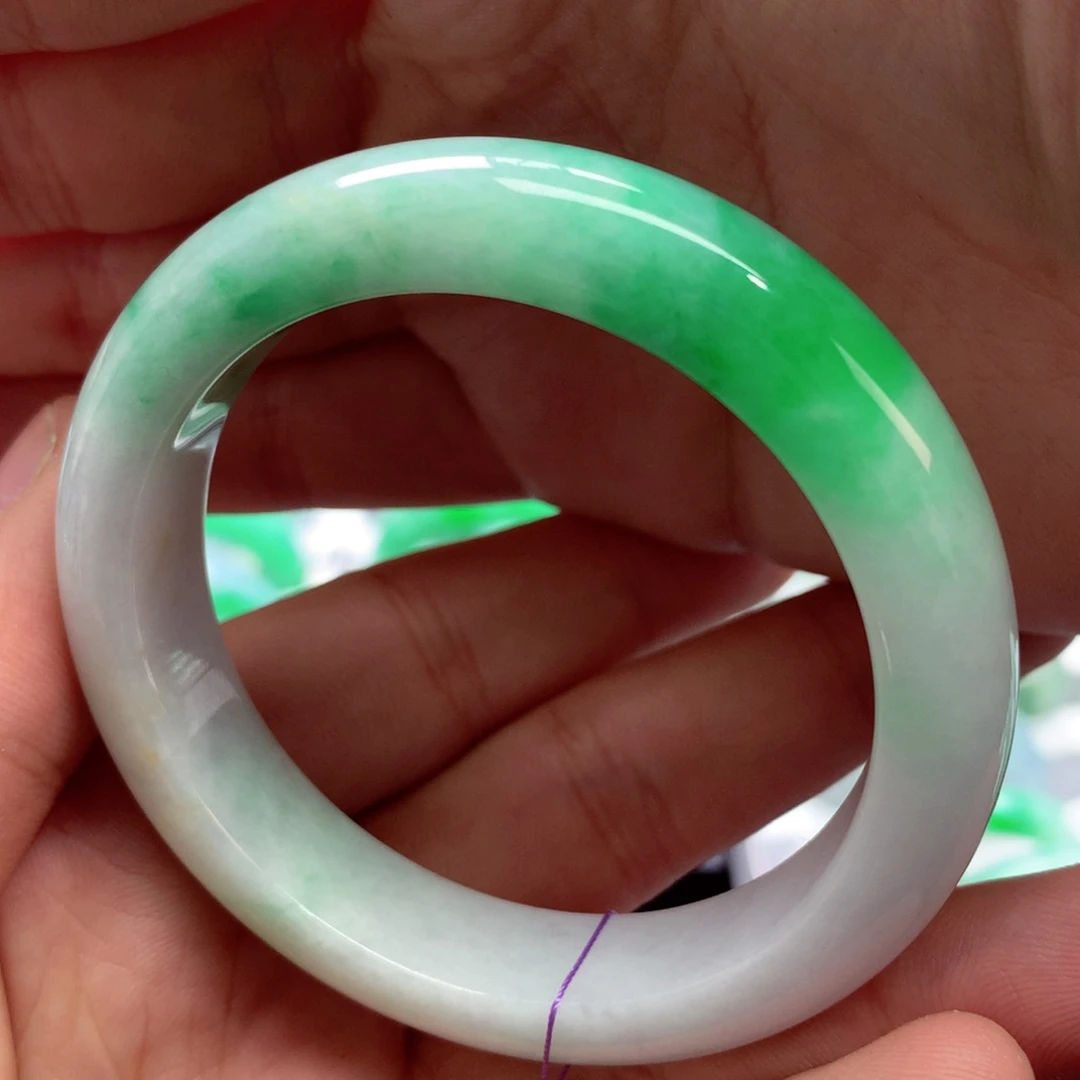 未镶嵌手镯翡翠缅甸51.5圈口