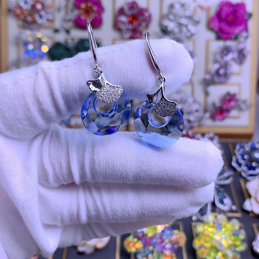 仿水晶铜合金仿水晶铜合金施华洛耳环