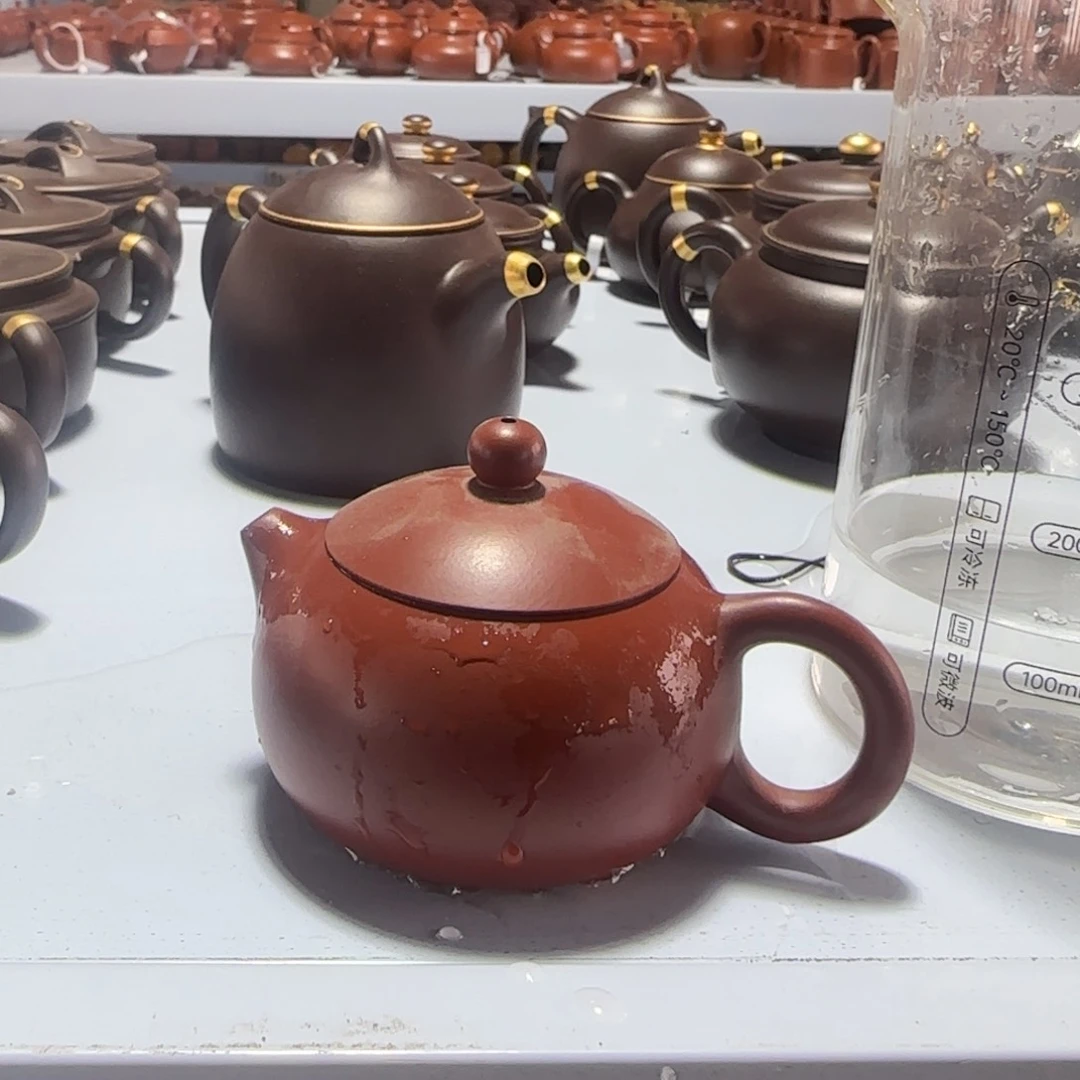 紫砂茶壶朱泥130cc西施