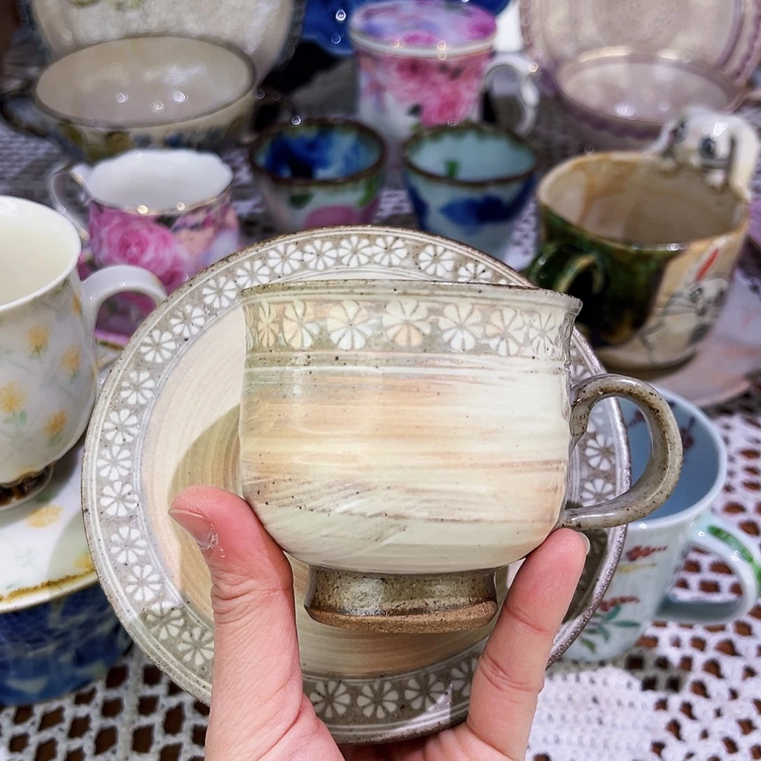 妙*角咖啡杯和咖啡杯也好用哇