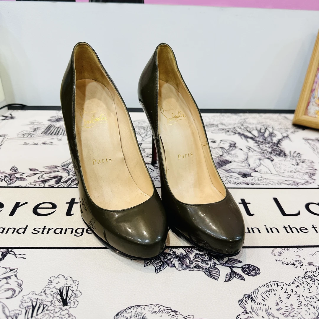 95新 Christian Louboutin/克里斯提·鲁布托 高跟鞋36.5码ysc0497