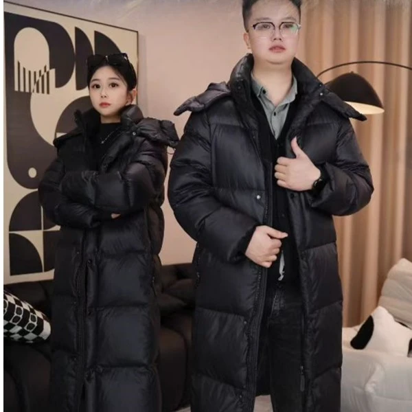 【直播送防尘袋】长款过膝羽绒服女加厚休闲宽松外套11