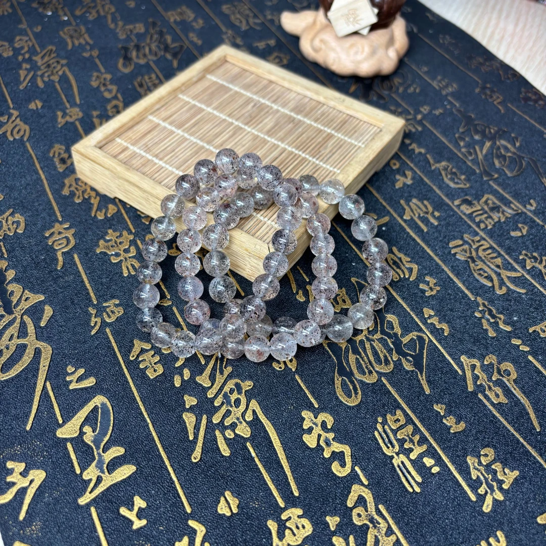 【奶爸珠宝】天然毒液水晶手串多样性发其一10mm+ 480