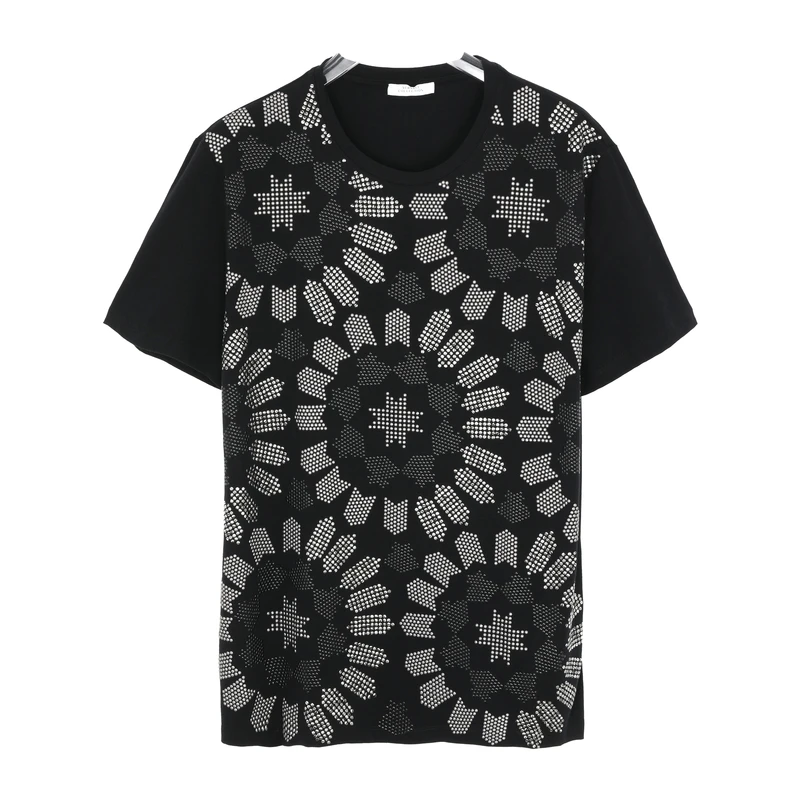 VERSACE/范思哲 VC男士烫钻印花短袖T恤VER014MY