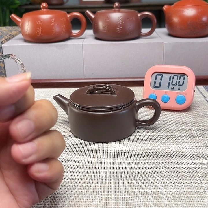 祥***尘茶壶紫砂宜兴原矿泥料手工紫砂壶