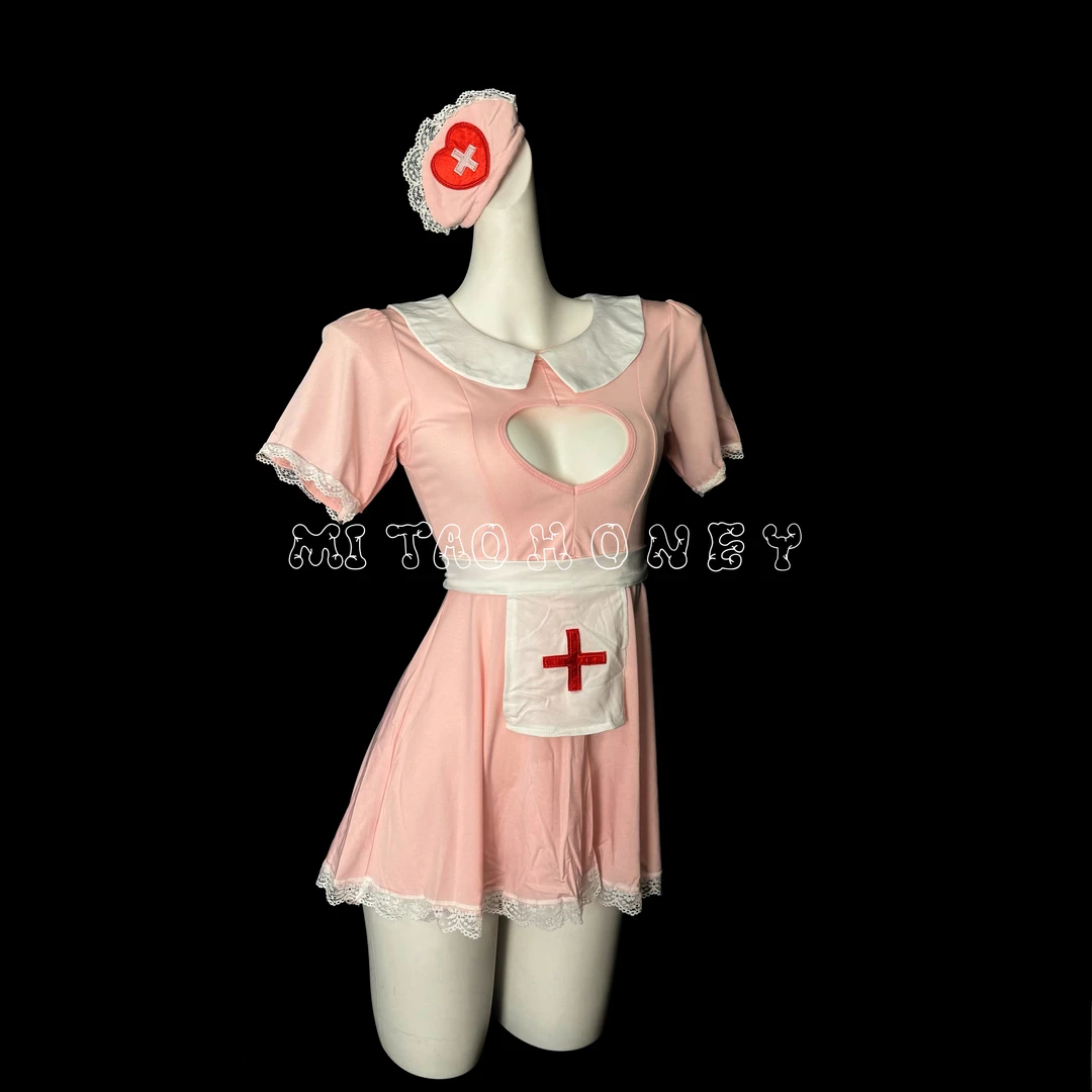 蜜桃Honey［蜜桃女护］法式性感睡裙睡衣