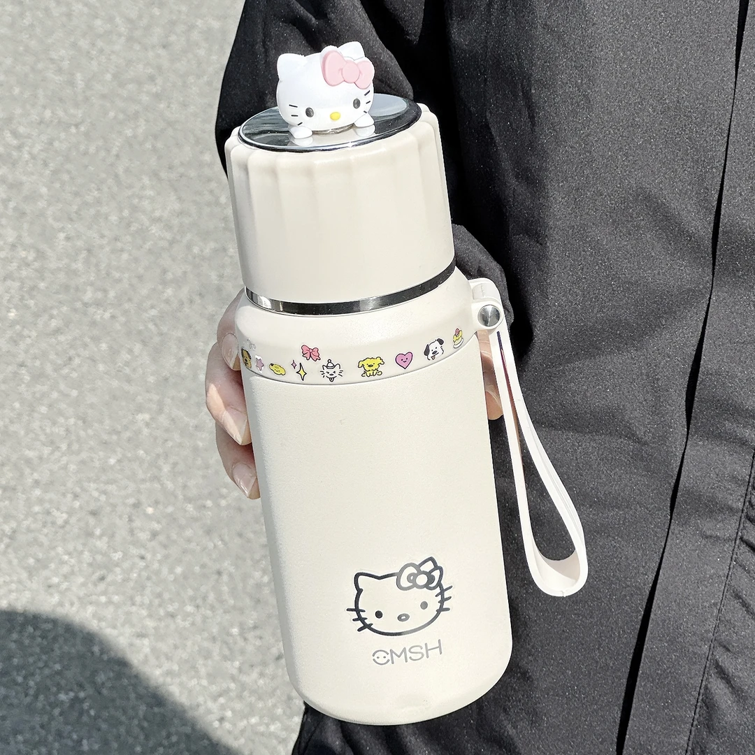 大容量保温杯直饮女生2025新款高颜值不锈钢茶水分离带盖泡茶水壶