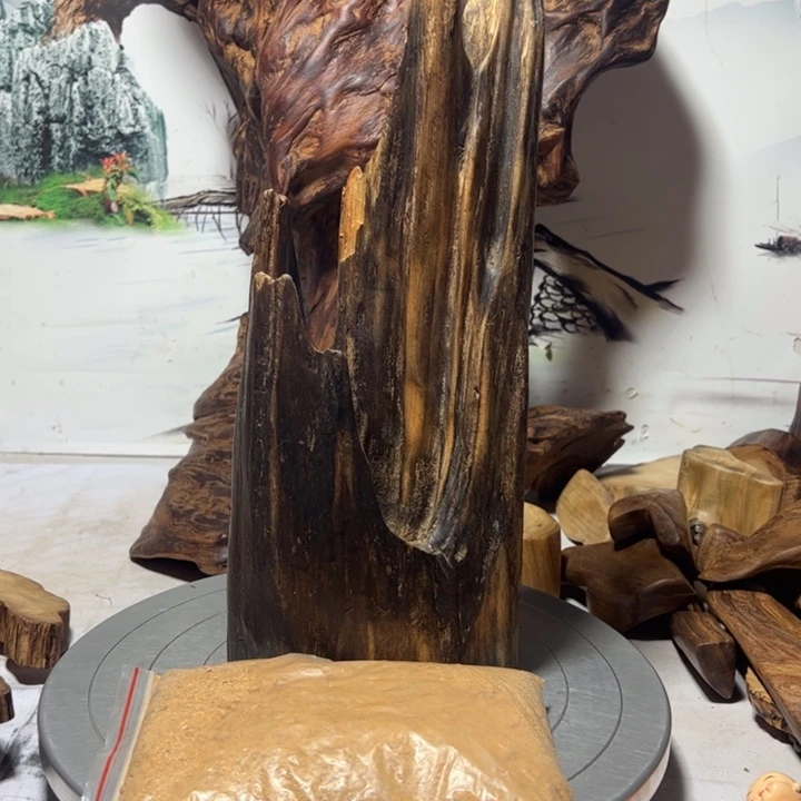 笑***梦木一物一拍风化摆件130元