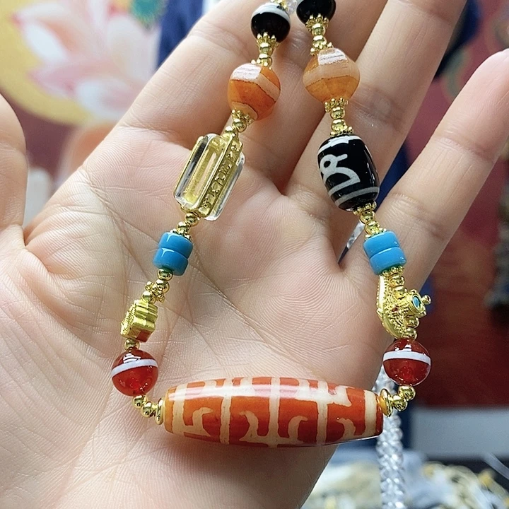 玛瑙/玉髓合金颈饰