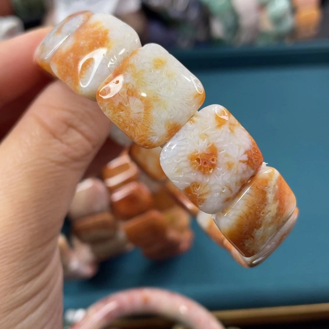 未镶嵌手镯硅化玉