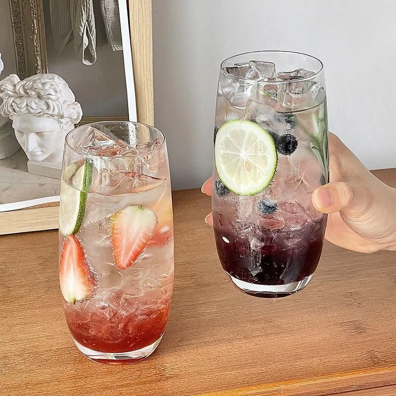 夏日必备！风水果茶杯 高颜值玻璃喝水杯冷饮料饮品果汁莫吉托杯yj