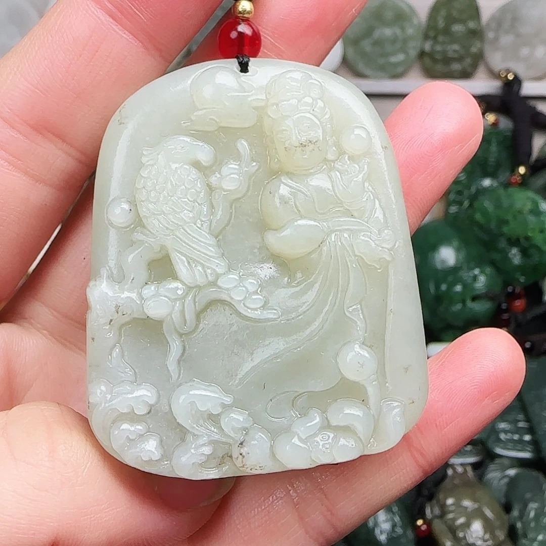 和田玉未镶嵌颈饰