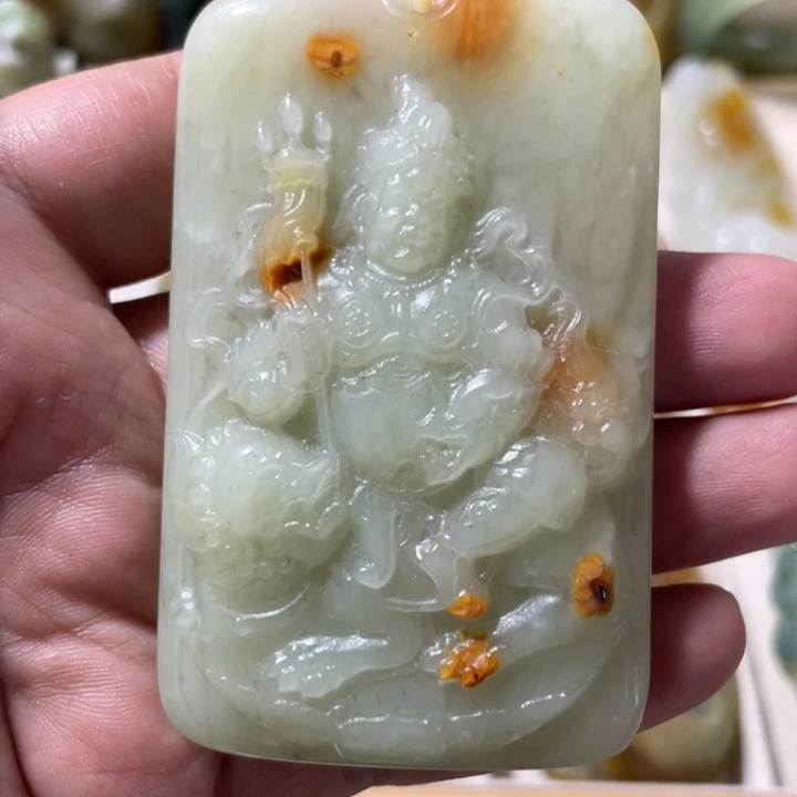 未镶嵌岫玉吊坠(不含链)