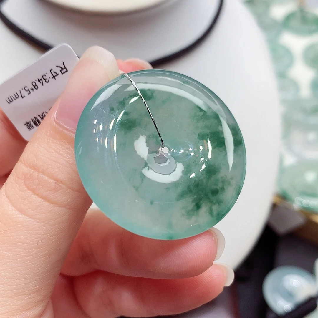 颈饰未镶嵌翡翠编号61，34.8/5.7