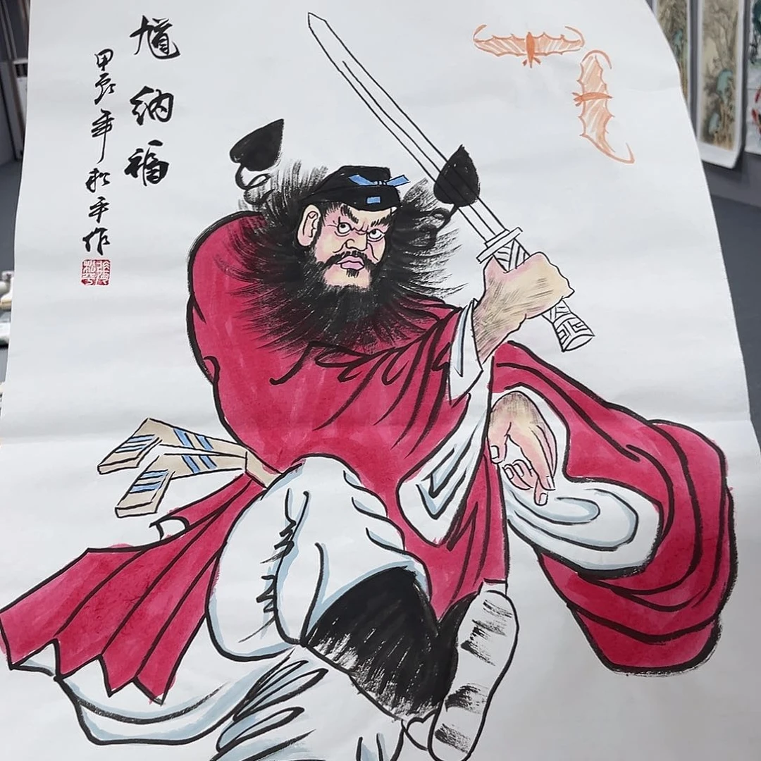 国画国画老师手绘作品