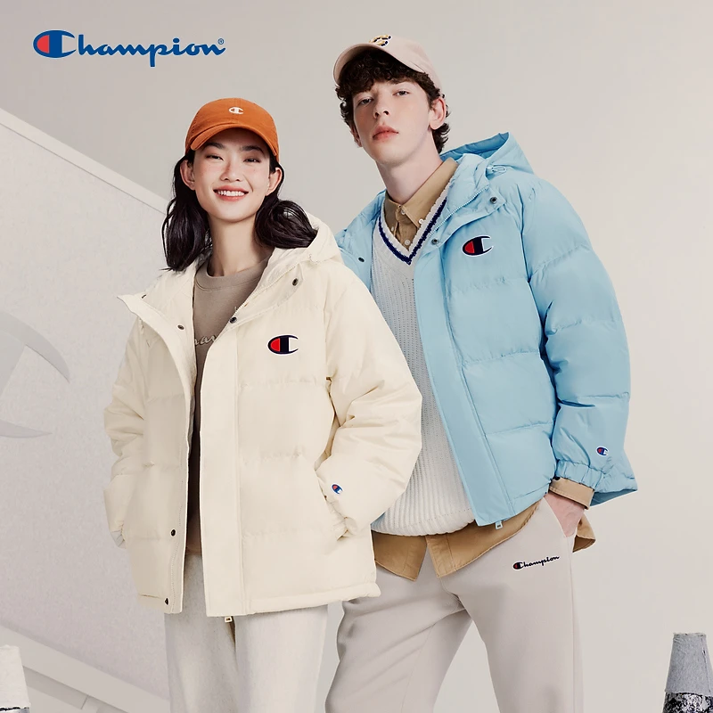 Champion连帽羽绒服小Clogo运动时尚休闲保暖百搭潮流宽松舒适