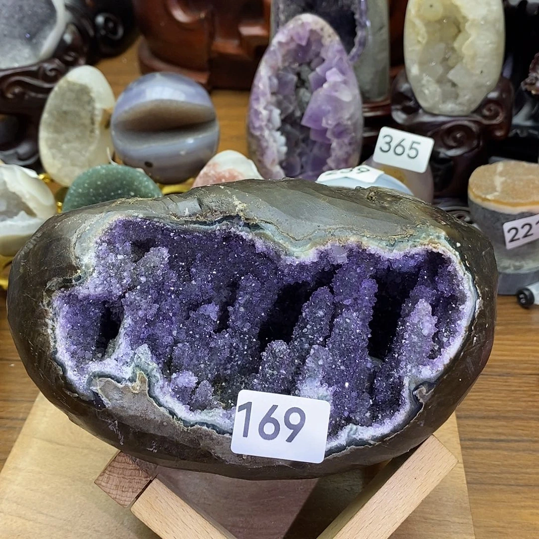 紫晶摆件未镶嵌奇石森林