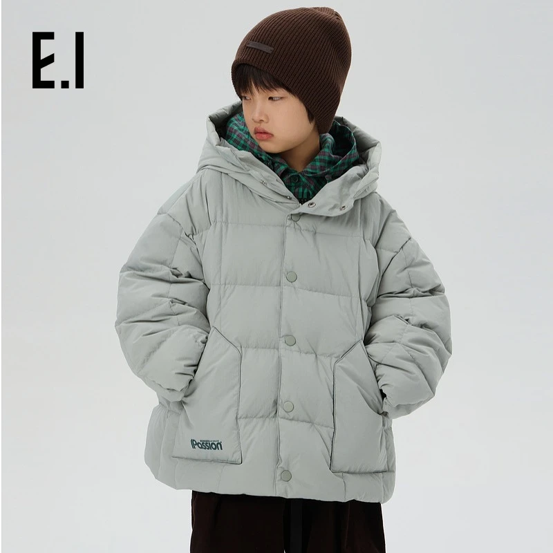 高充绒男童连帽款冬装新款中大童面包服外套D8244101101