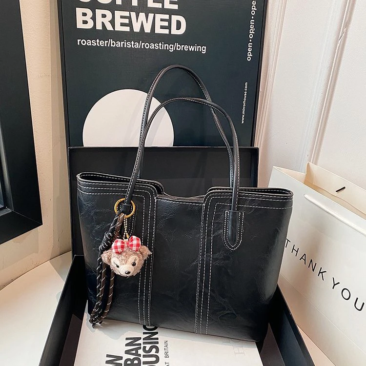 大容量2025新款超火百搭单肩包轻奢小众高级感通勤托特包6009