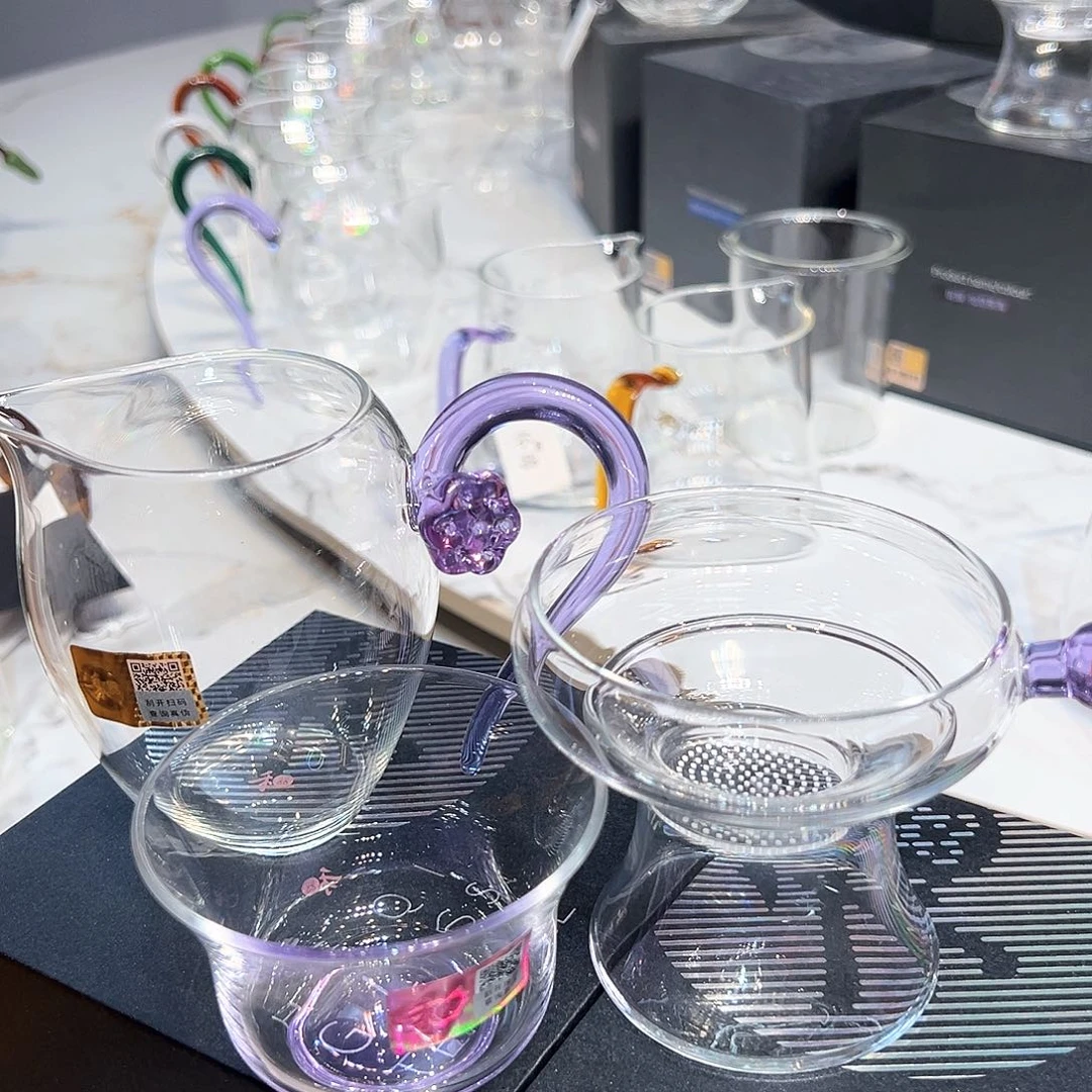 禾器怡莲公道杯奉珠滤网加2个清杯