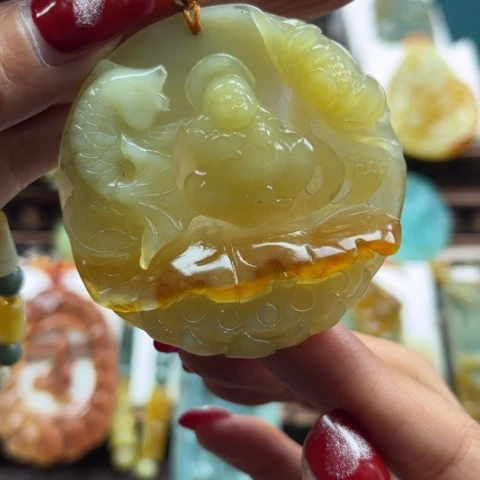 岫玉挂件未镶嵌挂件