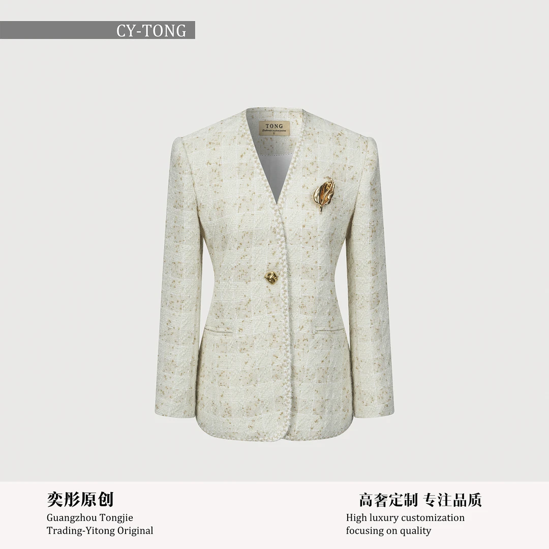 【彤姐原创】冬季设计师款气质职业修身女款西装外套TWWT4206