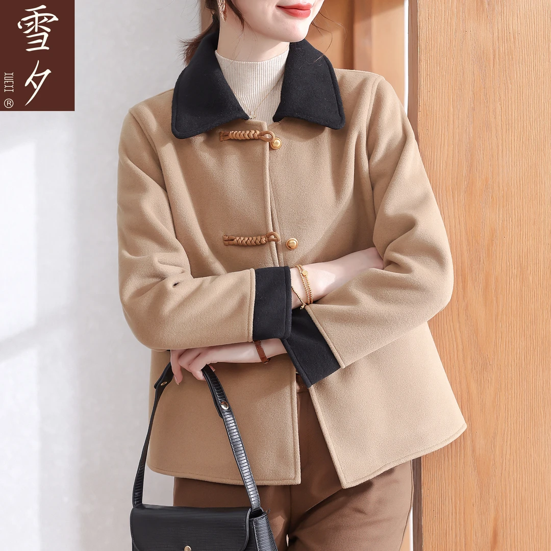 2025新款妈妈秋装外套洋气新中式毛呢50岁中老年女装秋冬呢子上衣