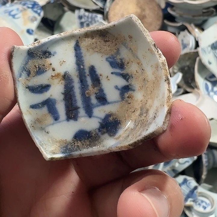 游***鹤瓷片瓷片标本，顺丰包邮