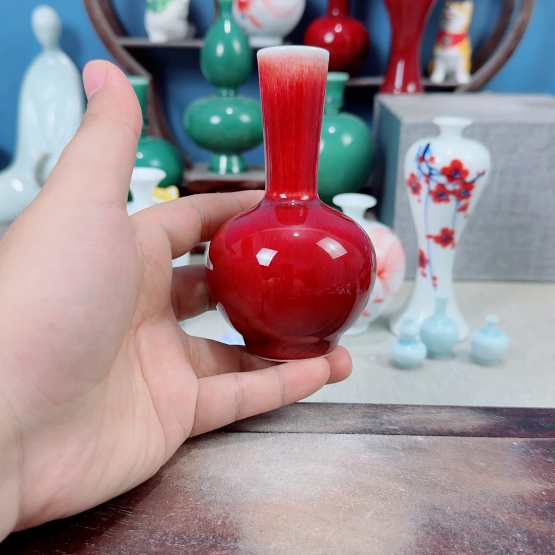 陶瓷手工小花器摆件