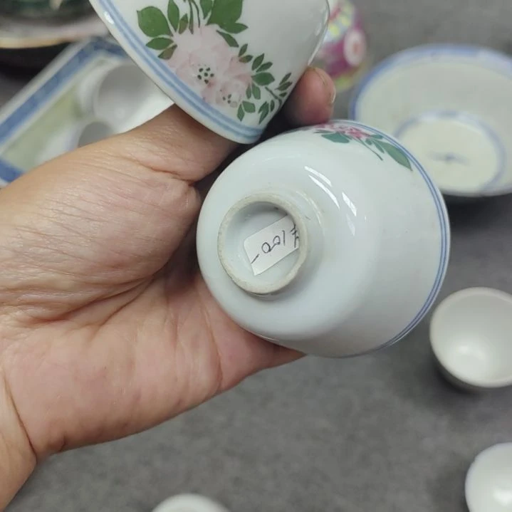 陶瓷景德镇茶碗一对