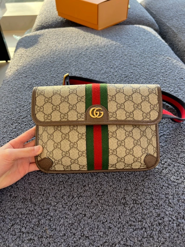 99新 GUCCI/古驰 古驰虎头胸包腰包