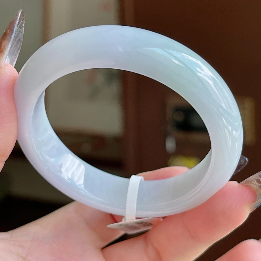 冰胶春彩正圈翡翠手镯52/QD20236289