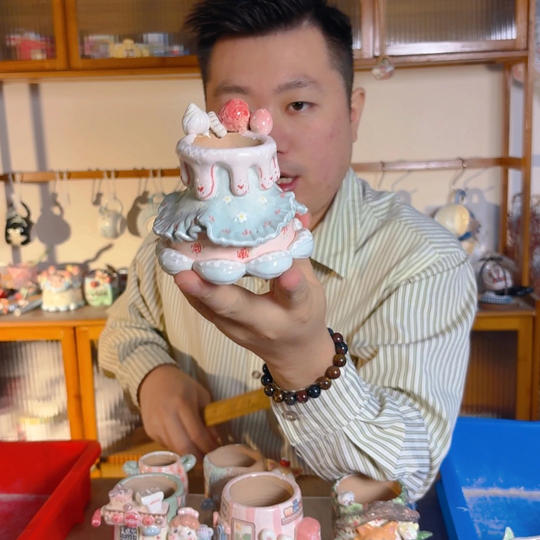 老梧家的手工多肉花盆