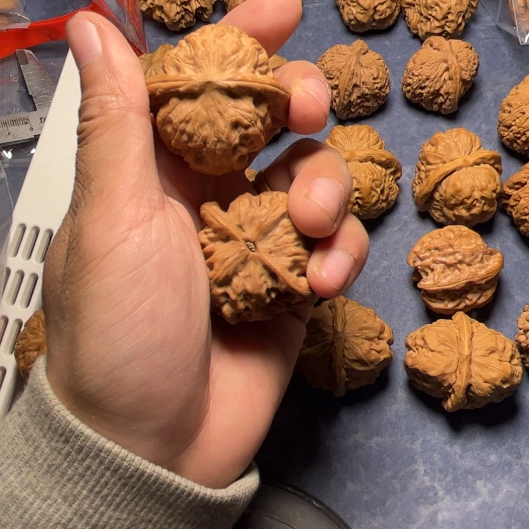 文玩核桃把件H****?文玩核桃野狼狮子头