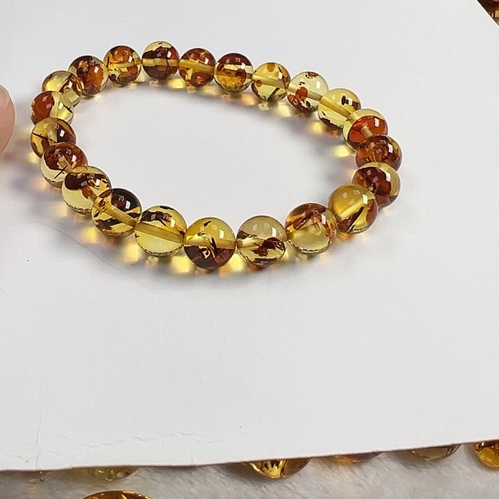 琥珀（花珀）未镶嵌项圈