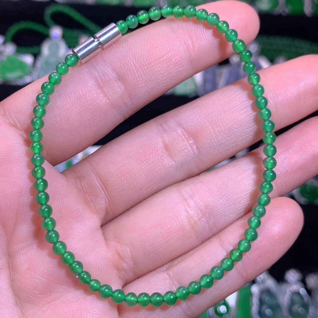 【闪购商品】颈饰银S925镶嵌翡翠天然翡翠