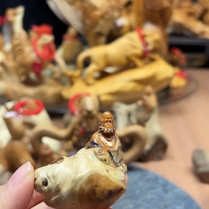 清***）柏木（崖柏）崖柏摆件