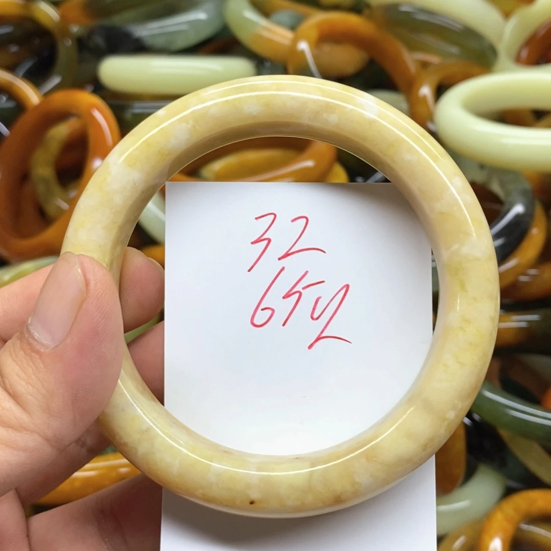 未镶嵌蛇纹石玉手镯