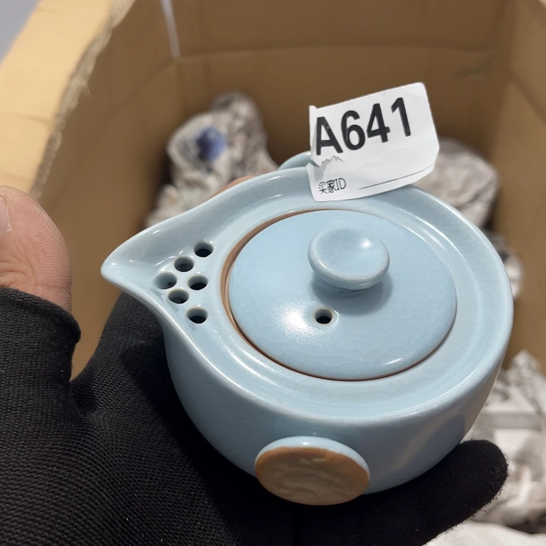 瓷片茶摆件工艺品摆件666