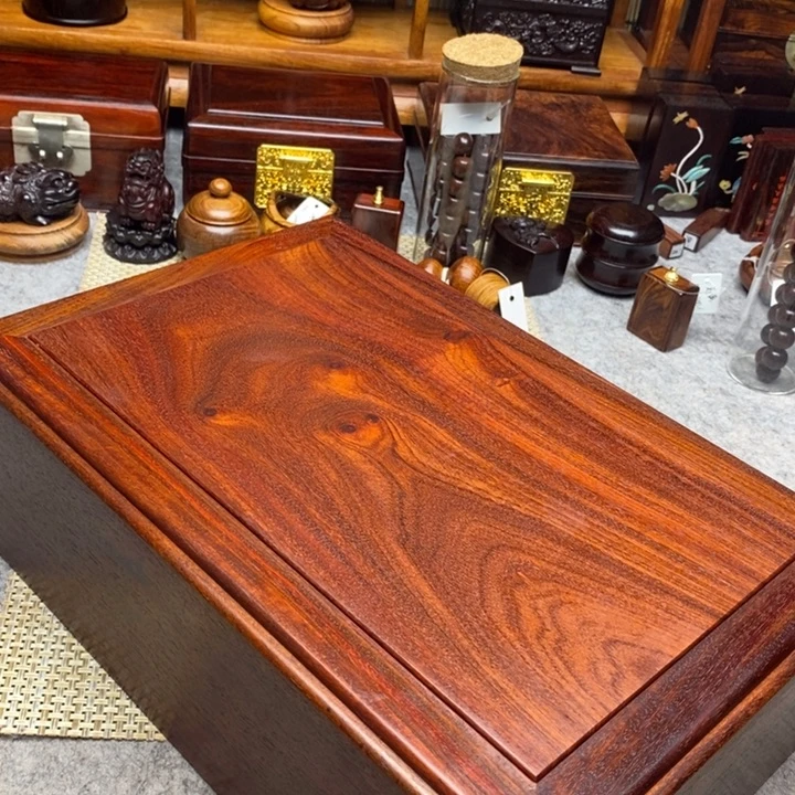 家具紫檀木类血檀文具盒