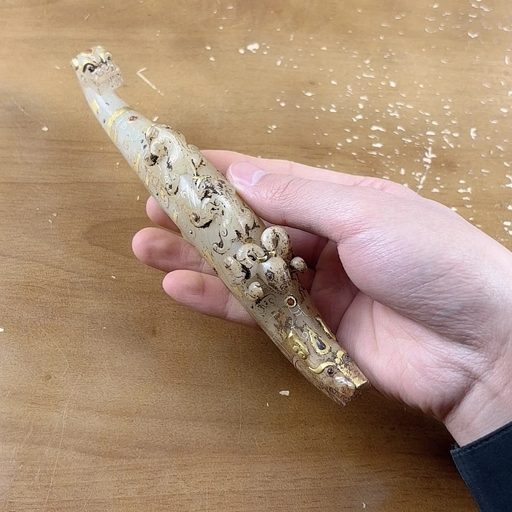 和田玉未镶嵌挂件道**活