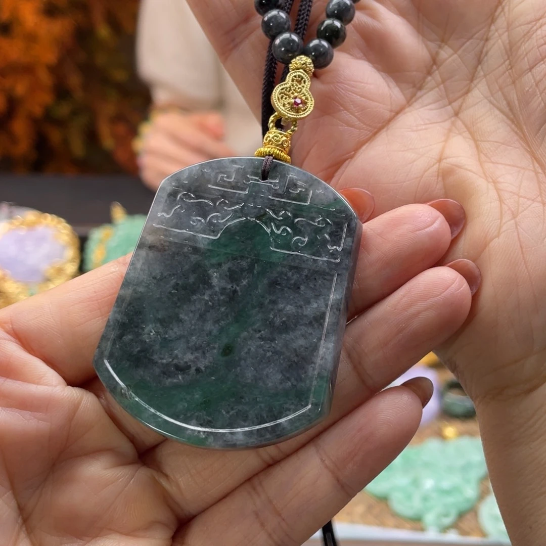 翡翠未镶嵌颈饰代编织