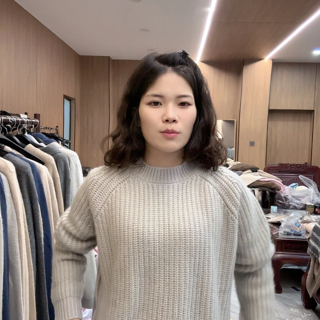 大棒针五针加厚山羊绒