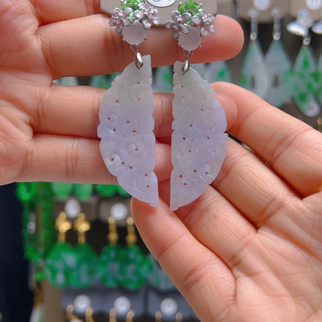 未镶嵌翡翠耳饰翡翠