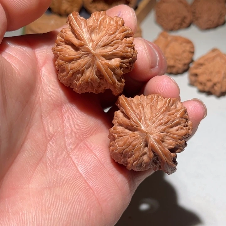 文玩核桃把件39红皮山地磨