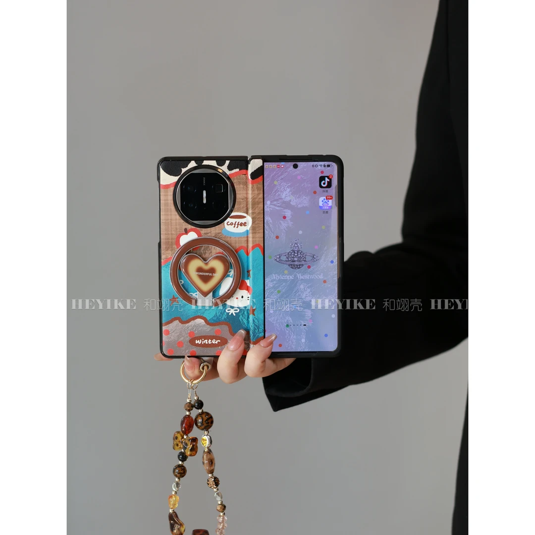 秋冬新款蓝咖KT适用华为mateX6手机壳荣耀magicv5磁吸vivoxfold5