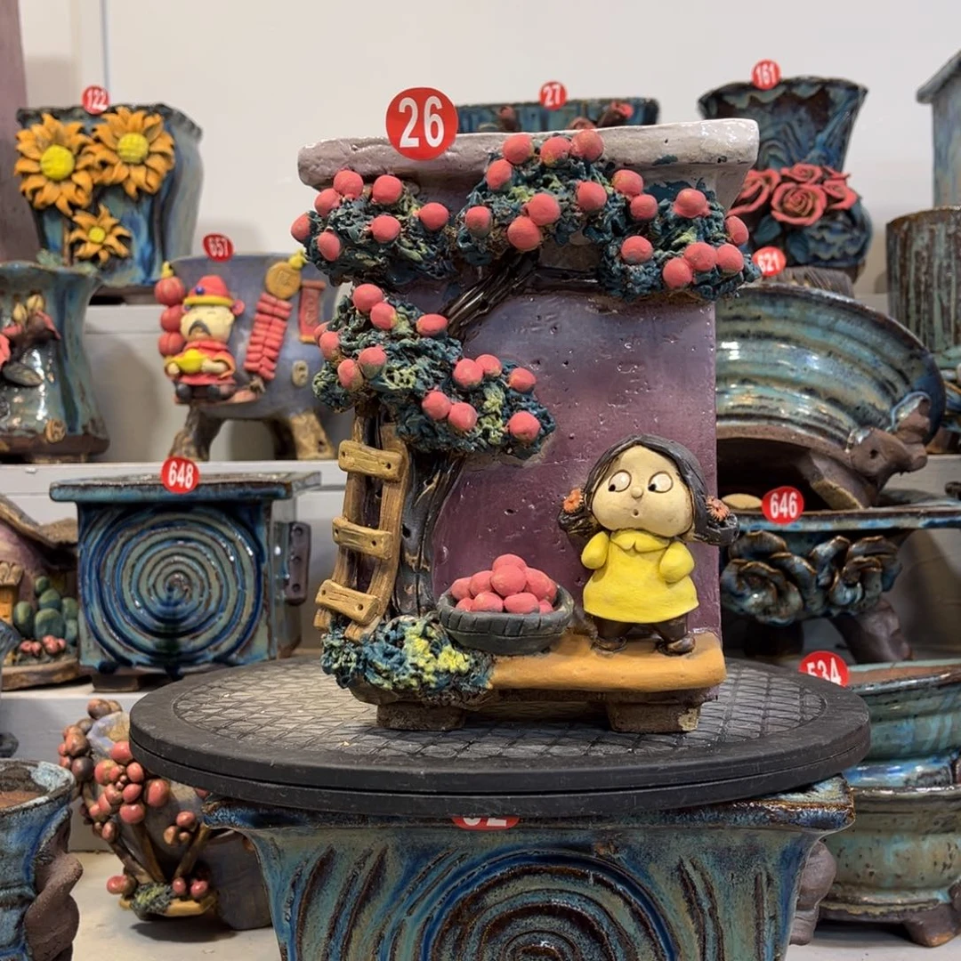 陶瓷特价26 号陶然花盆