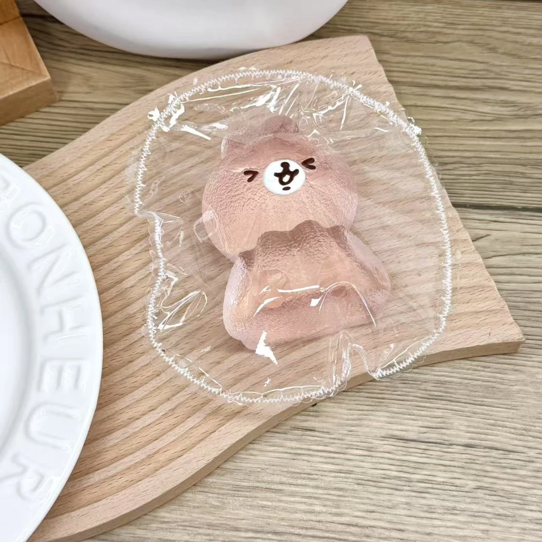 【粉色果冻卡娜晴天娃娃】硅胶捏捏乐解压玩具